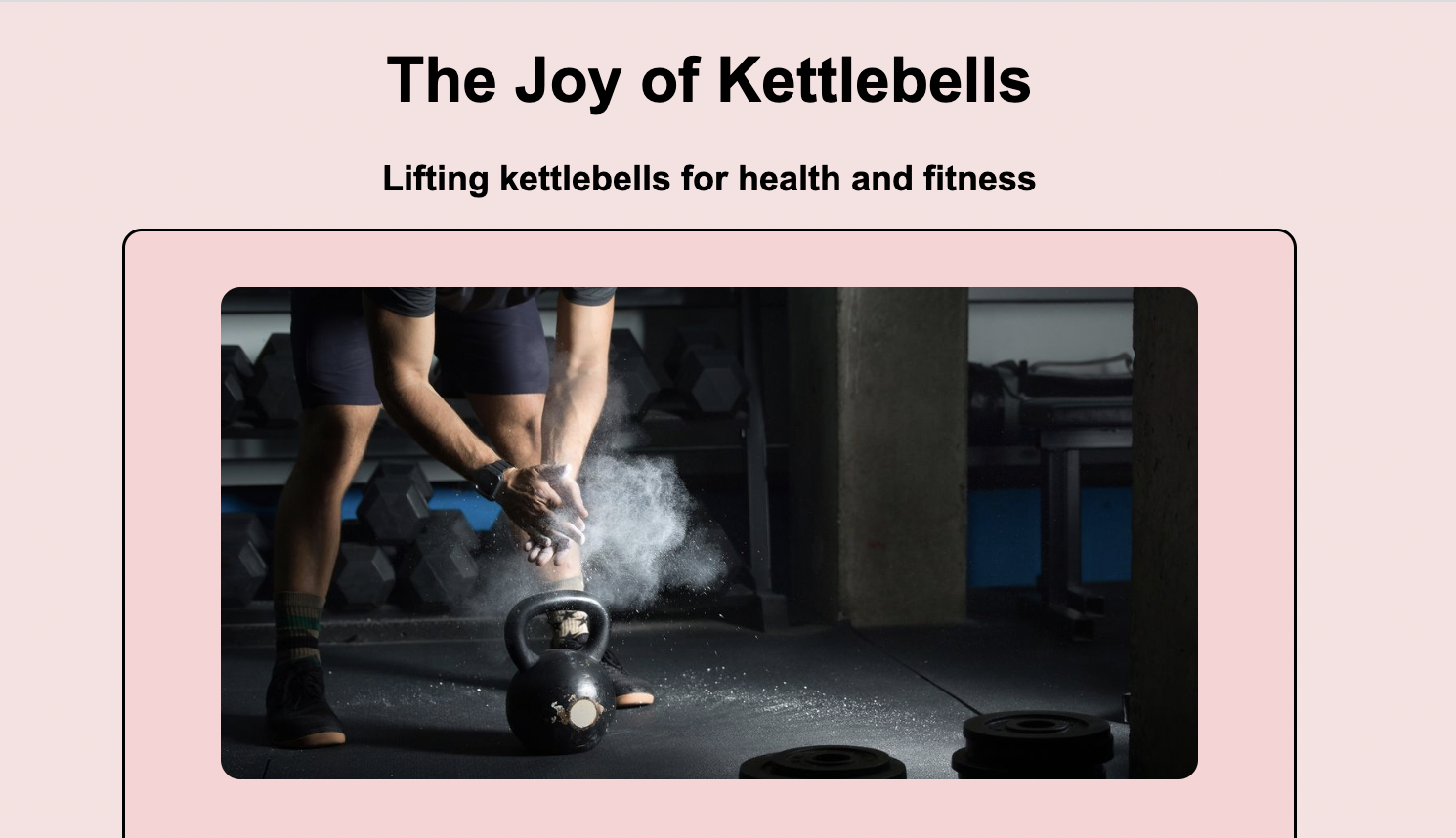 Image of Nina Fernando-Bowen's Kettlebell app